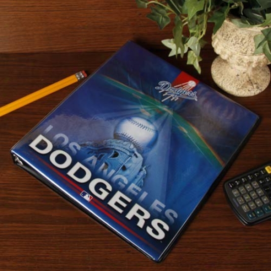 L.a. Dodgers Team Logo 1'' 3-ring Binder