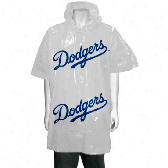 L.a. Dodgers White Short Sleeve Poncho