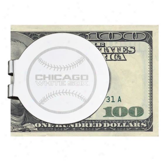 Logo Art Chicago White Sox Silver Laser-etvhed Money Clip