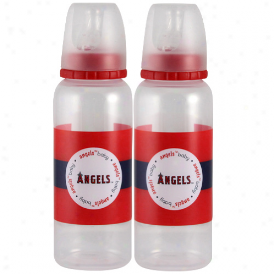 Los Angeles Angels Of Anaheim 2-oack Baby Bottle Set