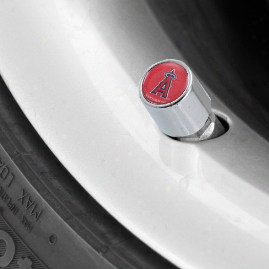 Los Angeles Angels Of Anaheim 4-pack Team Logo Valve Stem Caps