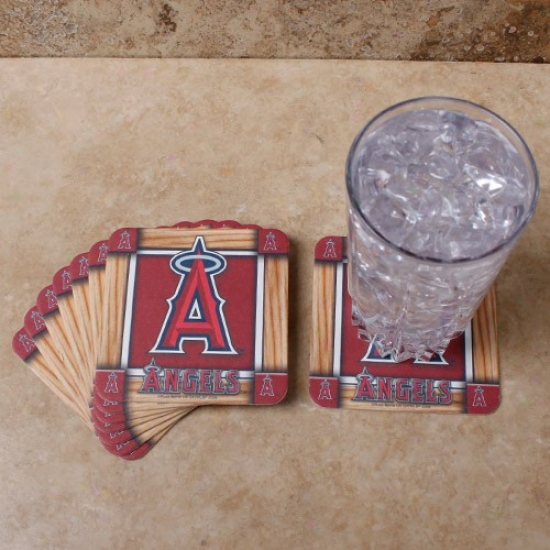 Los Angeles Angels Of Anaheim 8-pack Absorbent Paperkraft Coasters