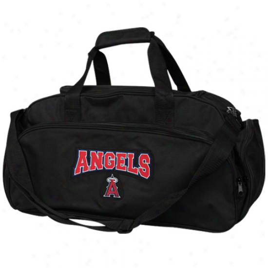 Los Angeles Angels Of Anaheim Black Domestic Duffel Bag