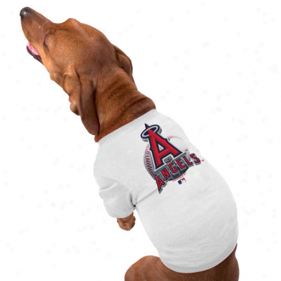 Los Angeles Angels Of Anaheim Performance Pet T-shirt - White