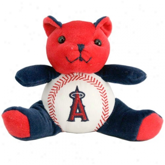 Los Angeles Angels Of Anaheim Plush Cheering Baseball Bear