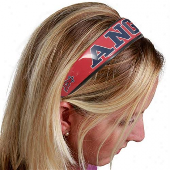 Los Angeles Angels Of Anaheim Red Large Dimed Headband