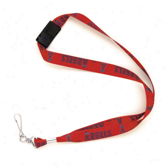 Los Angeles Angels Of Anaheim Red Mlb Event Lanyard