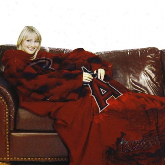 Los Angeles Angels O fAnaheim Red Team Logo Print Unisex Comfy Throw