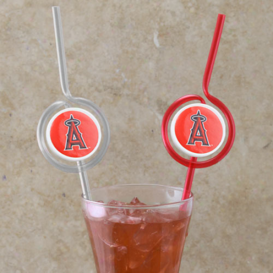 Los Angeles Angels Of Anaheim Team Sips Straws