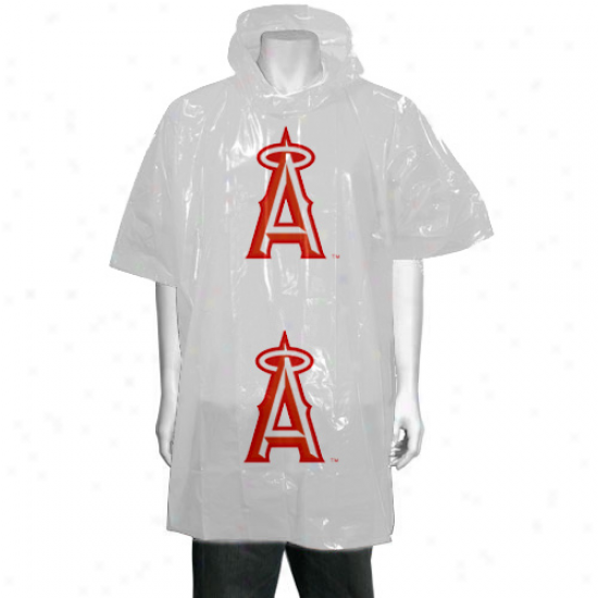 Los Angeles Angels Of Anaheim White Short Sleeve Poncho