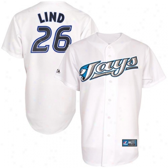 Majetic Adam Lind Toronto Blue Jays Replica Jersey-#26-white