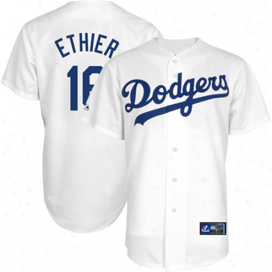 Majestic Andre Ethier L.a. Dodgers Young men #16 Replica Jersey - White