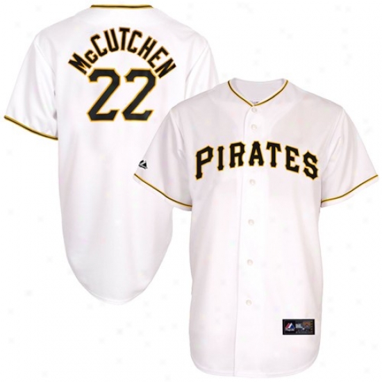 Majestic Andrew Mcutchen Pittsburgh Pirates #22 Replica Jersey - White