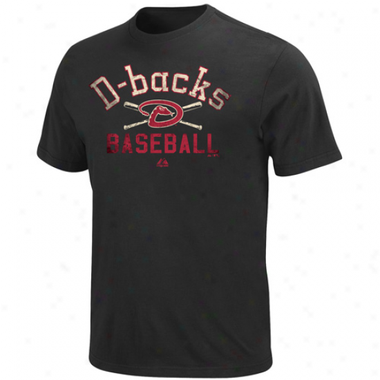 Majestic A5izona Diamondbacks Athletic City Modern Fit T-shirt - Mourning