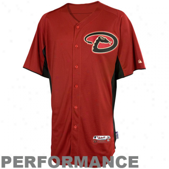 Majestic Arizonz Diamondbacks Batting Practice Performmance Jersey - Sedona Red