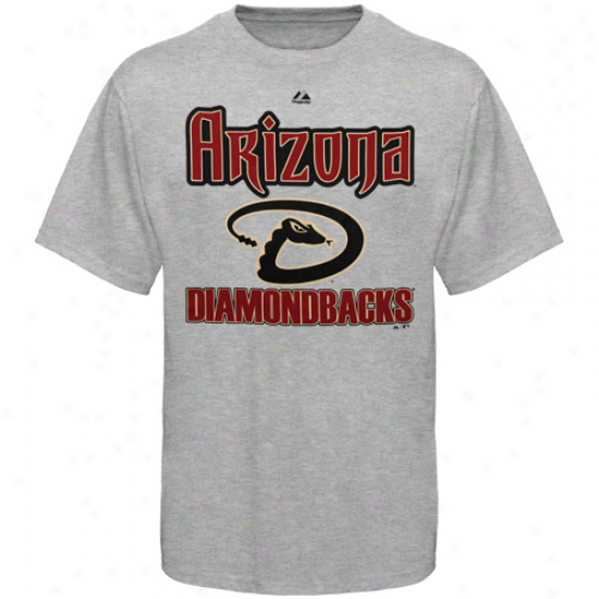 Majestic Arizona Diamondbacks Pefrormance Fan T-shirt - Ash