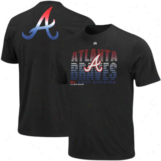 Majestic Atlanta Braves Turn To Victory T-shirt - Black