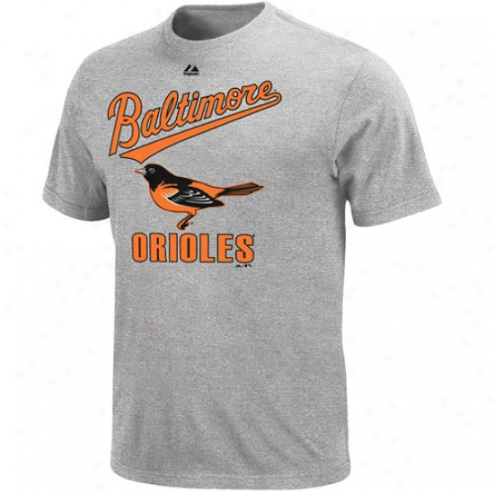 Majestic Baltimore Orioles Performance Fan T-shirt - Ash