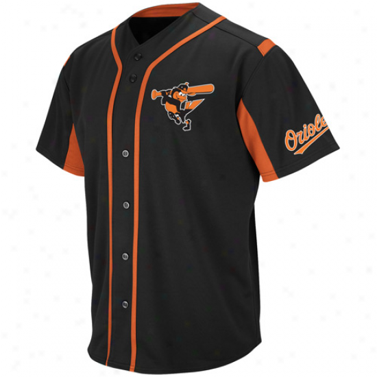 Majestic Baltimore Orioles Wind-up Jersey - Black