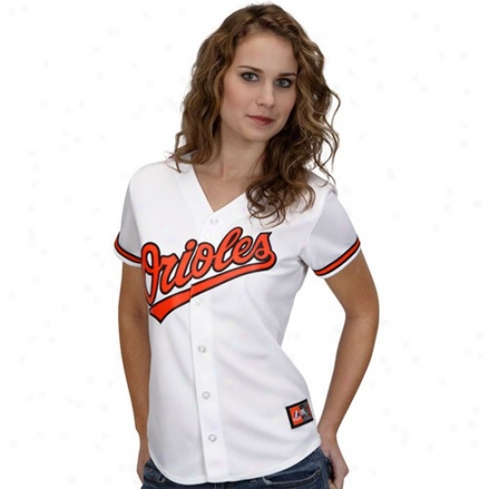 Majetsic Baltimore Orioles Women's Replica Jersey-white