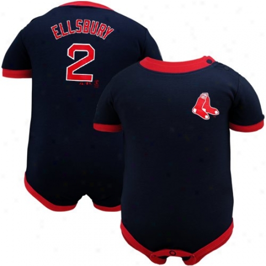 Majestic Boston Red Sox #2 Jacoby Ellsbury Infant Ships of war Blue-red Player Creeper