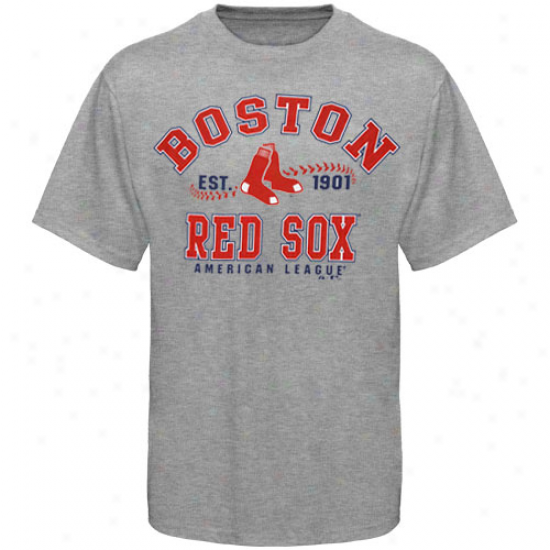 Majestic Boston Red Sox Ash Dial It Up T-shirt