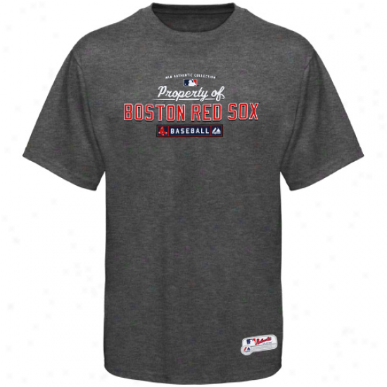 Majestic Boston Red Sox Charcpak Heather Property Of T-shirt