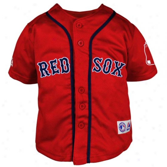 Majestic Boston Red Sox Infant Closehole Mesh Jereey - Red