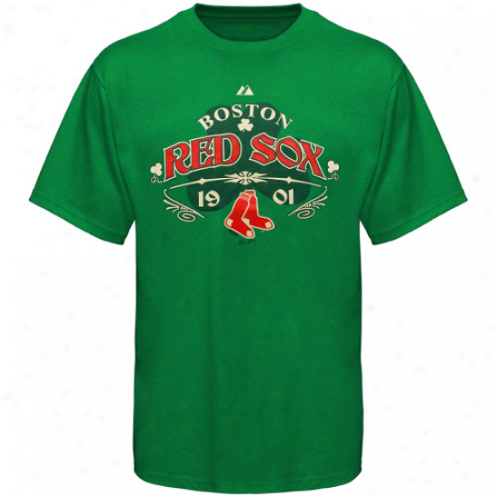 Majestic Boston Red Sox Kelly Green Clover Contender T-hsirt