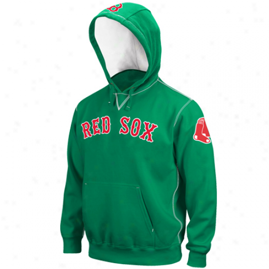 Majestic Boston Red Sox Kelly Green Golden Child Pullover Hoody Sweatshirt