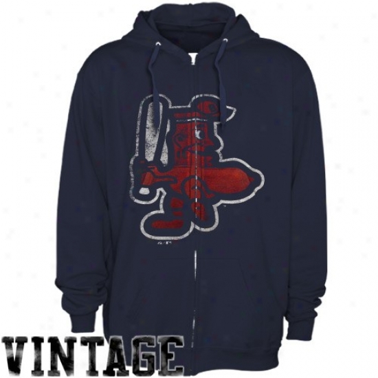 Majestic Boston Red Sox Navy Blue Built Tough Cooperstown Full Zip Hody