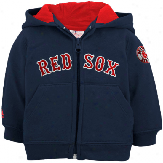 Majestic Boston Red Sox Newborn Navy Blue Full Zip Hoody Sweatshirt