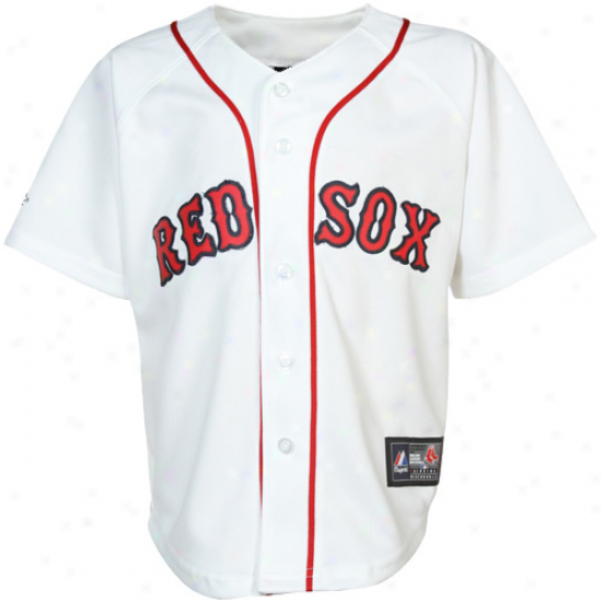 Mzjestic Boston Red Sox Preschool Replica Jersey - White
