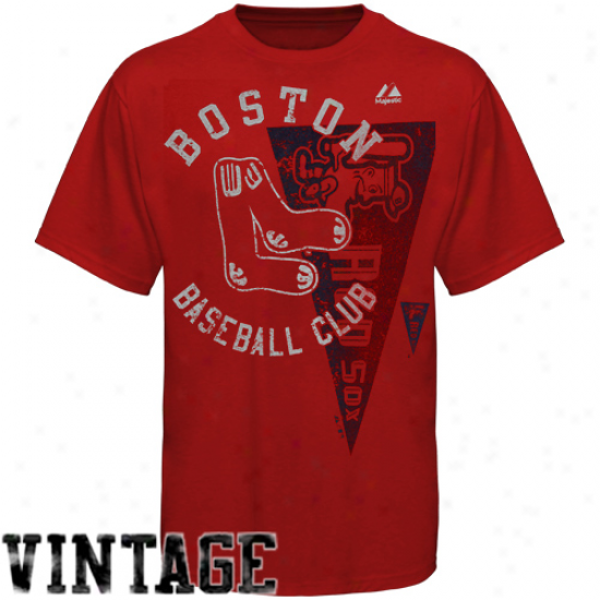 Majestic Boston Red Sox Robust Rookie Recent Fit T-shirt - Red
