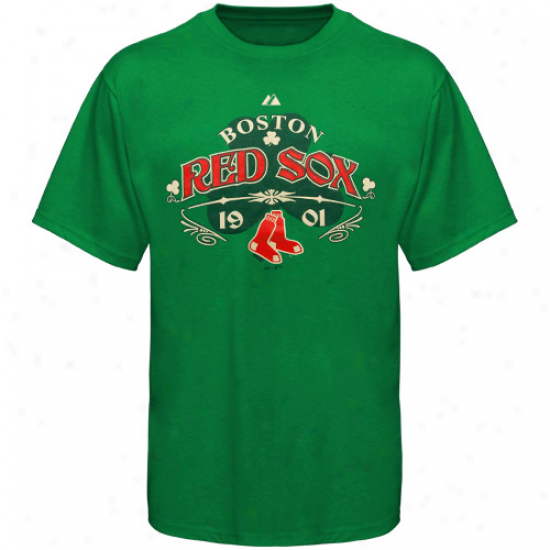 Majestic Boston Red Sox Youth Kelly Green Clover Contender T-shirt