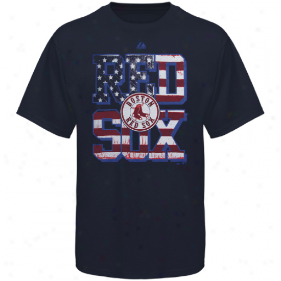 Majestic Boston Red Sox Youth Star Spangled T-shirt - Ships Blue