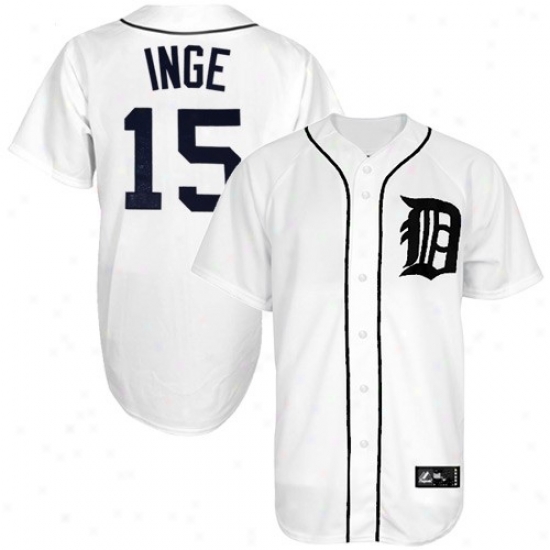 Majestic Brandon Igme Detroit Tigers Replica Jersey-#15 White