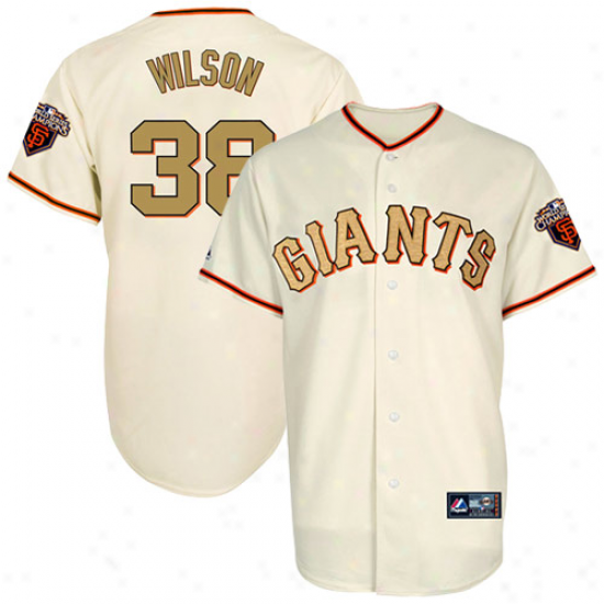 Majestic Brian Wilson San Francisco Giants #38 Player T-shirt - Black