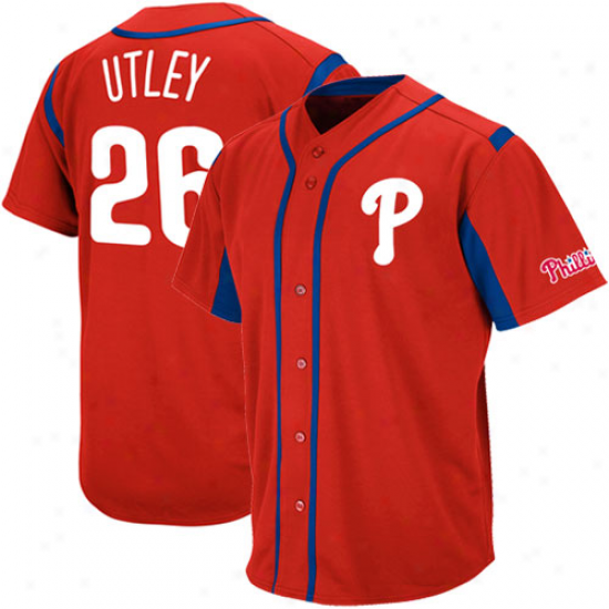 Splendid Chase Utley Philadelphia Phillies Juvenility Wind-up Jersey - Red