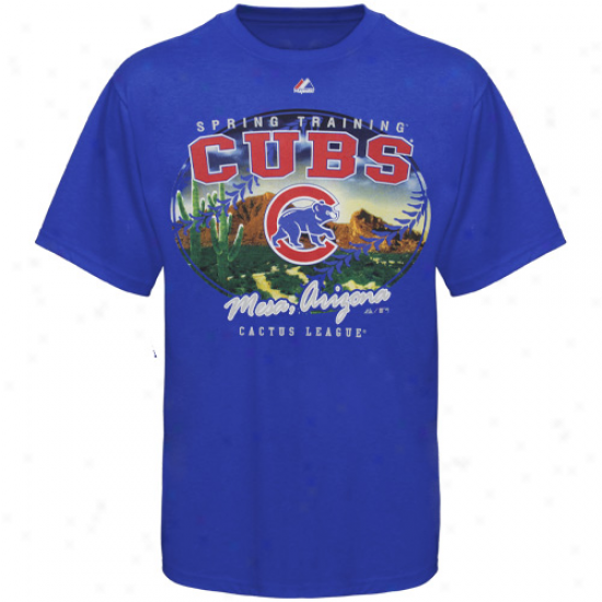 Majestic Chicago Cubs Appeal Play T-shirt - Royal Blue