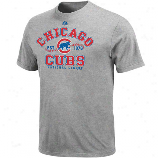 Majestic Chicago Cubs Ash Dial It Up T-shirt