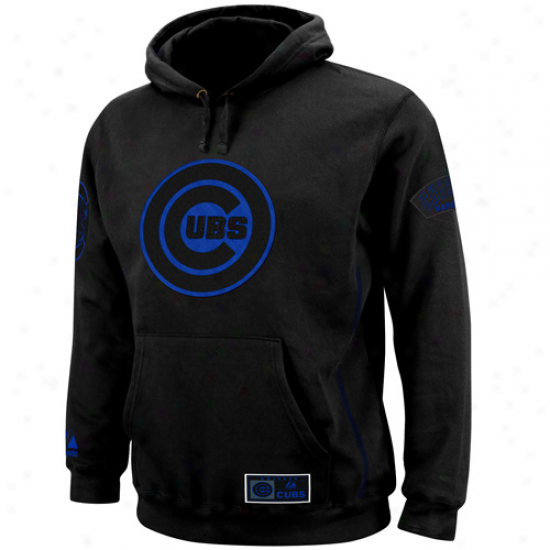 Majestic Chicago Cubs Negro Be Proud Pullover Hoodie Sweatshrt