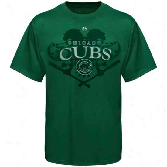 Majestic Chicago Cubs Celtic Catch T-shirt - Green