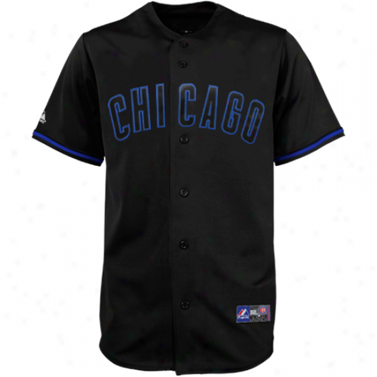 Majestic Chicago Cubs Fashion Jersey - Black