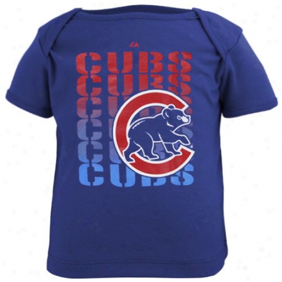 Majestic Chicago Cubs Infant Royal Dismal Game Come into view T-shirt