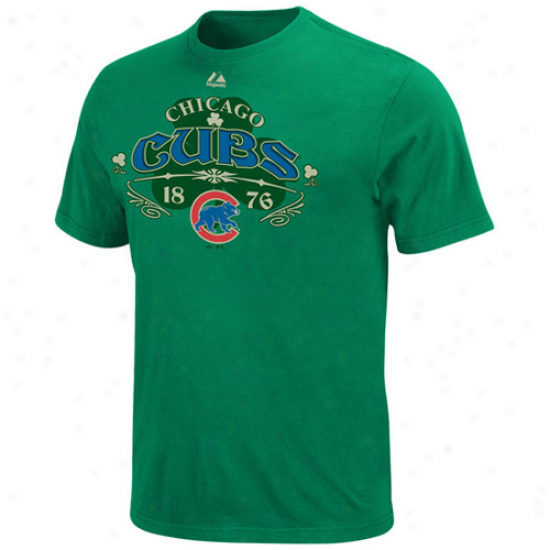 Majestic Chicago Cubs Kelly Green Clover Contender T-shirt