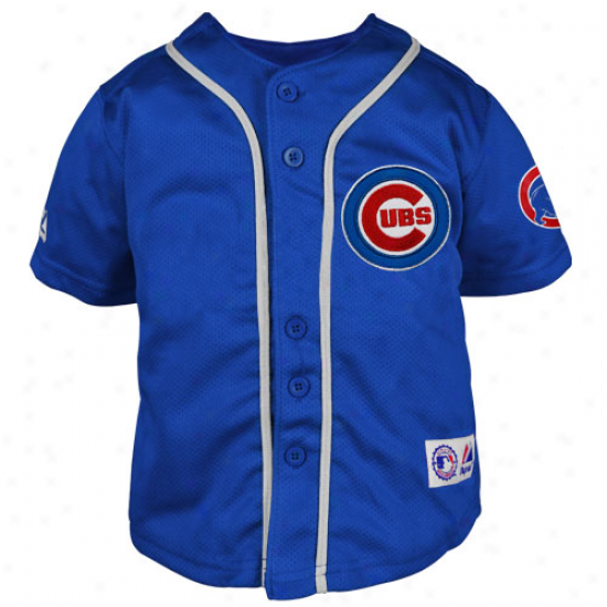 Majestic Chicago Cubs Preschool Closehole Mesh Jersey - Royal Blue