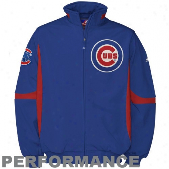 Majestic Chicago Cubs Royal Blue Therma Base Premier Elevation Performance Jacket