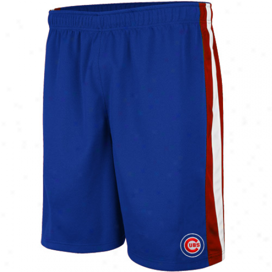 Majestic Chicago Cubs Royal Blue Umpire Call Mesh Shorts