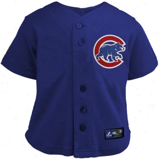 Majestic Chicago Cubs Toddler Replica Jersey-royal Blue